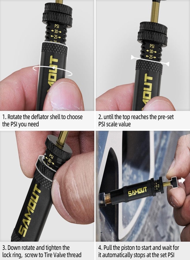 SAMOUT Adjustable Auto-Stop Tire Air Down Kit (10-30 PSI) Screw-on Tyre Deflator Tool for Offroad 4x4 Vehicle Accessories - Image 5